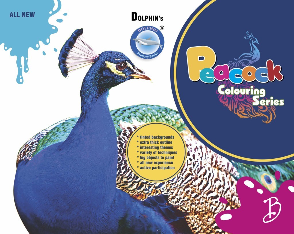 peacock colouring book dolphin colouring book